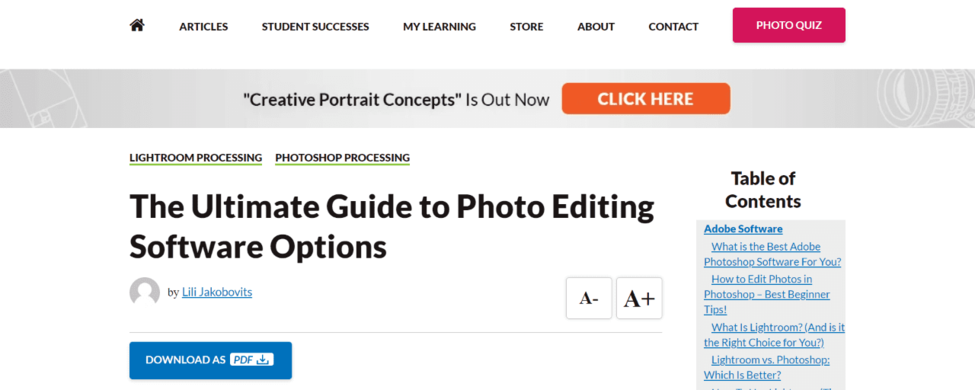 Photography blog ideas: Ultimate Guide to Photo Editing Software Options by Expert Photography